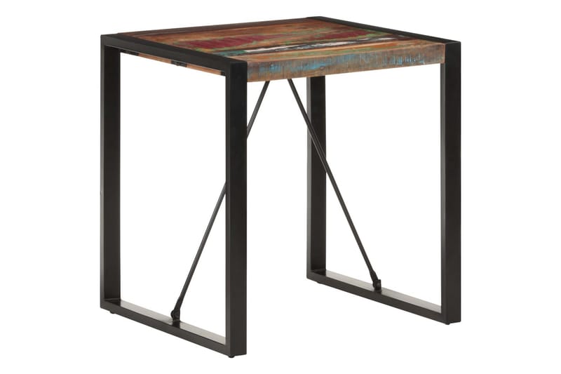 Ruokapöytä 70x70x75 cm kierrätetty täyspuu - Musta - Huonekalut - Pöytä & ruokailuryhmä - Ruokapöydät & keittiön pöydät