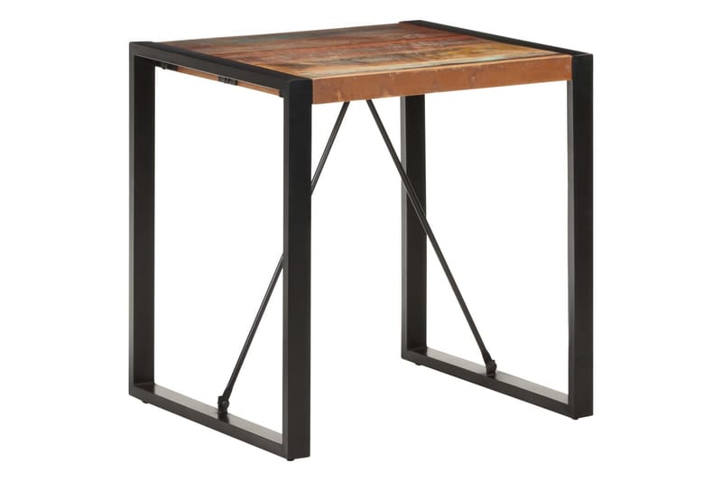 Ruokapöytä 70x70x75 cm kierrätetty täyspuu - Musta - Huonekalut - Pöytä & ruokailuryhmä - Ruokapöydät & keittiön pöydät