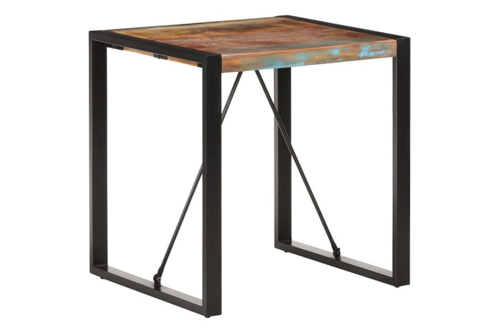 Ruokapöytä 70x70x75 cm kierrätetty täyspuu - Musta - Ruokapöydät & keittiön pöydät