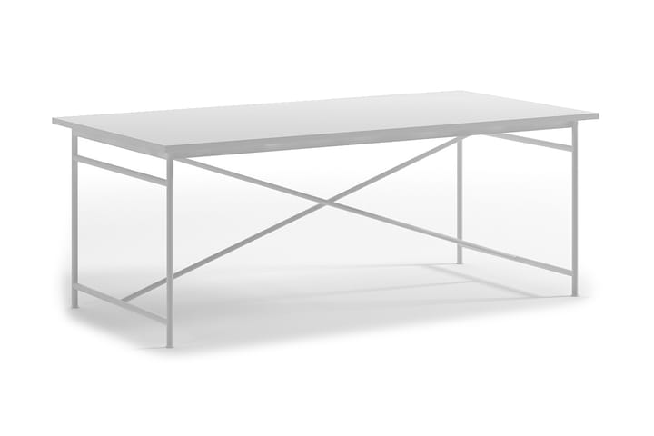Ruokapöytä Adem 200 cm - Valkoinen/Musta - Ruokapöydät & keittiön pöydät