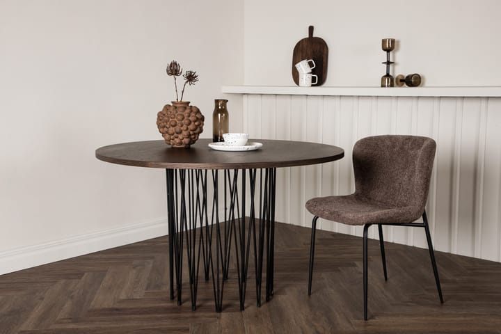 Ruokapöytä Alismo 120 cm Pyöreä - Ruskea - Ruokapöydät & keittiön pöydät