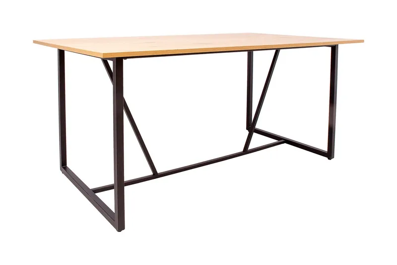 Ruokapöytä Amsterdam Tammi/Musta - Huonekalut - Pöytä & ruokailuryhmä - Ruokapöydät & keittiön pöydät