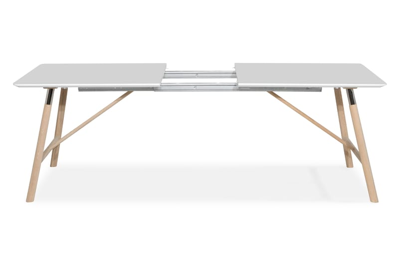 Ruokapöytä Andrarum Waltham jatkettava ruokapöytä 180 cm Valkoinen - Huonekalut - Pöytä & ruokailuryhmä - Ruokapöydät & keittiön pöydät