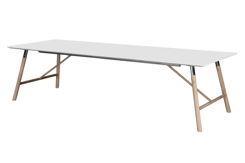 Ruokapöytä Andrarum Waltham jatkettava ruokapöytä 180 cm Valkoinen - Huonekalut - Pöytä & ruokailuryhmä - Ruokapöydät & keittiön pöydät