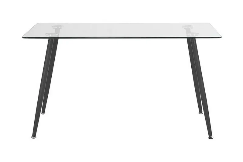 Ruokapöytä Awenda 140 cm, Lasi/Musta