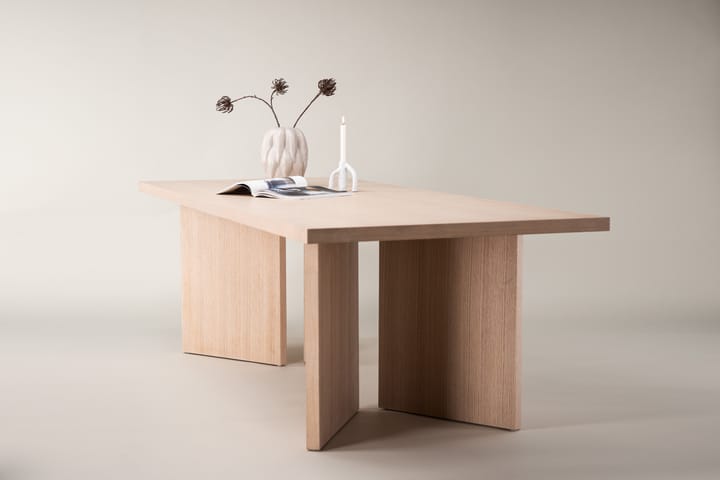 Ruokapöytä Bassholmen 240x100 cm Valkoinen - Vind - Ruokapöydät & keittiön pöydät