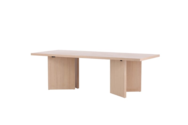 Ruokapöytä Bassholmen 240x100 cm - Valkoinen - Huonekalut - Pöytä & ruokailuryhmä - Ruokapöydät & keittiön pöydät