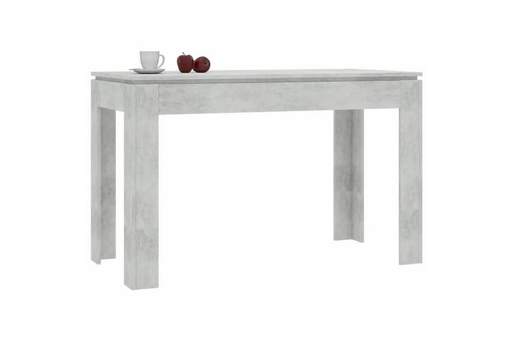 Ruokapöytä betoninharmaa 120x60x76 cm lastulevy - Harmaa - Ruokapöydät & keittiön pöydät