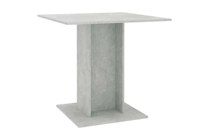 Ruokapöytä betoninharmaa 80x80x75 cm lastulevy - Harmaa - Ruokapöydät & keittiön p�öydät
