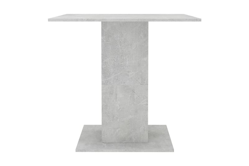 Ruokapöytä betoninharmaa 80x80x75 cm lastulevy - Harmaa - Huonekalut - Pöytä & ruokailuryhmä - Ruokapöydät & keittiön pöydät