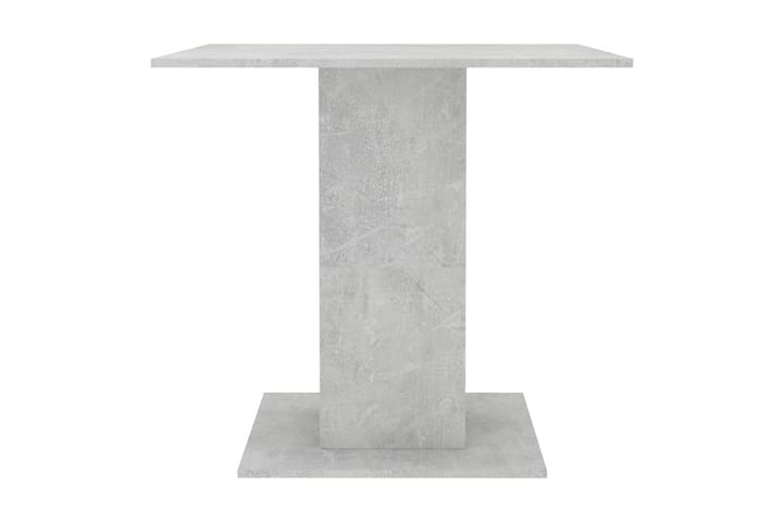 Ruokapöytä betoninharmaa 80x80x75 cm lastulevy - Harmaa - Ruokapöydät & keittiön pöydät