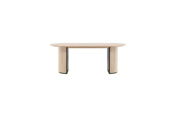 Ruokapöytä Bianca 200 cm Soikea - Beige - Huonekalut - Pöytä & ruokailuryhmä - Ruokapöydät & keittiön pöydät