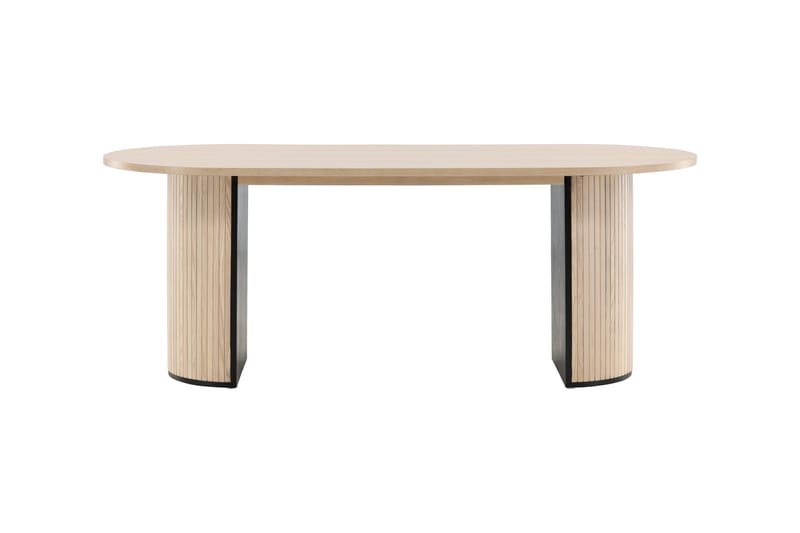 Ruokapöytä Bianca 200 cm Soikea - Beige - Huonekalut - Pöytä & ruokailuryhmä - Ruokapöydät & keittiön pöydät