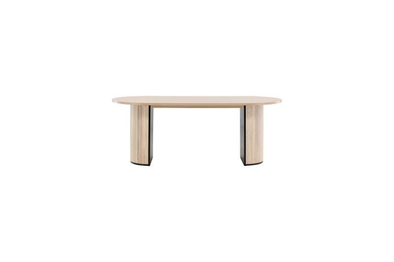 Ruokapöytä Bianca 200 cm Soikea - Beige - Huonekalut - Pöytä & ruokailuryhmä - Ruokapöydät & keittiön pöydät