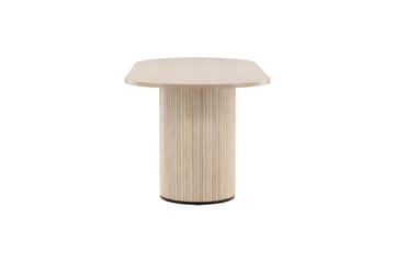 Ruokapöytä Bianca 200 cm Soikea - Beige - Huonekalut - Pöytä & ruokailuryhmä - Ruokapöydät & keittiön pöydät