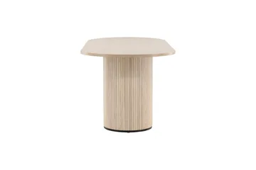 Ruokapöytä Bianca 200 cm Soikea - Beige - Huonekalut - Pöytä & ruokailuryhmä - Ruokapöydät & keittiön pöydät
