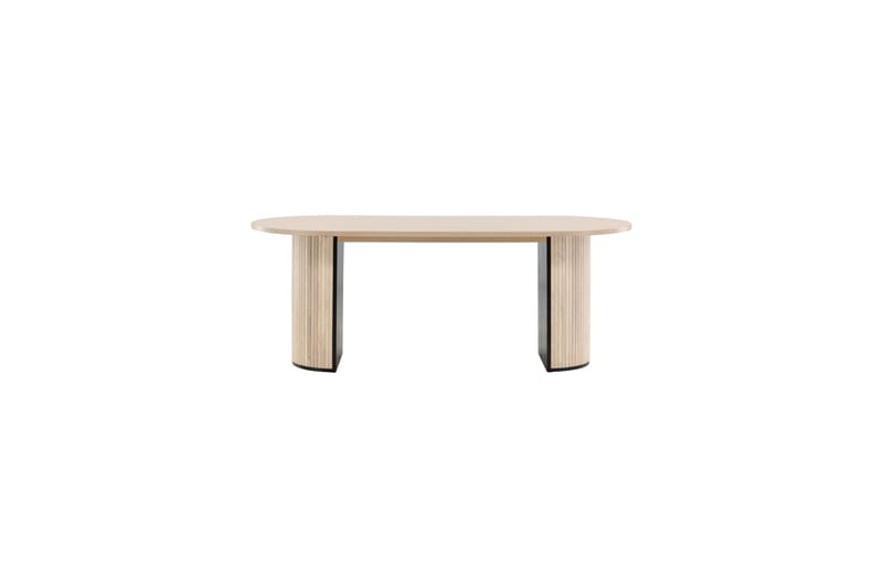 Ruokapöytä Bianca 200 cm Soikea - Beige - Huonekalut - Pöytä & ruokailuryhmä - Ruokapöydät & keittiön pöydät