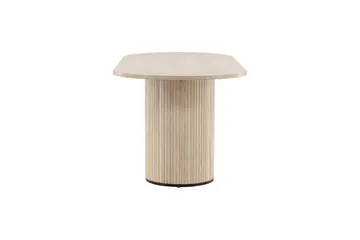 Ruokapöytä Bianca 200 cm Soikea - Beige - Huonekalut - Pöytä & ruokailuryhmä - Ruokapöydät & keittiön pöydät