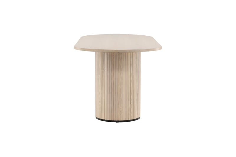 Ruokapöytä Bianca 200 cm Soikea - Beige - Huonekalut - Pöytä & ruokailuryhmä - Ruokapöydät & keittiön pöydät