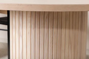 Ruokapöytä Bianca 200 cm Soikea - Beige - Huonekalut - Pöytä & ruokailuryhmä - Ruokapöydät & keittiön pöydät