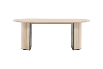 Ruokapöytä Bianca 200 cm Soikea - Beige - Huonekalut - Pöytä & ruokailuryhmä - Ruokapöydät & keittiön pöydät