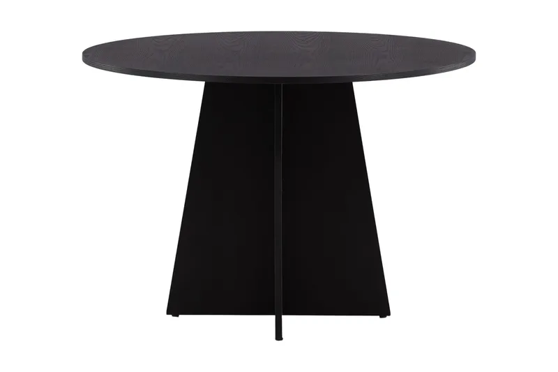 Ruokapöytä Bootcut 110 cm Pyöreä, Musta