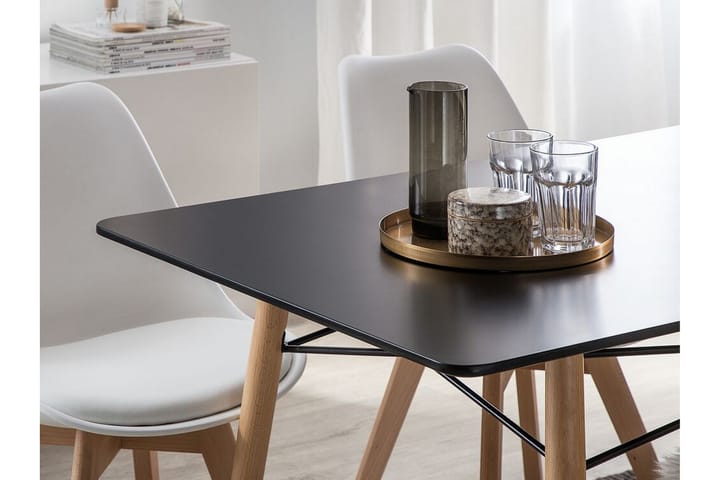 Ruokapöytä Brayshaw 140x80 cm - Musta - Ruokapöydät & keittiön pöydät