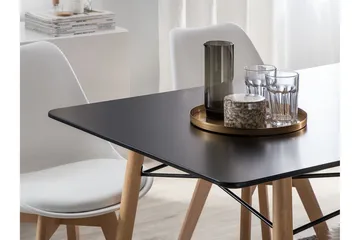 Ruokapöytä Brayshaw 140x80 cm - Musta - Huonekalut - Pöytä & ruokailuryhmä - Ruokapöydät & keittiön pöydät