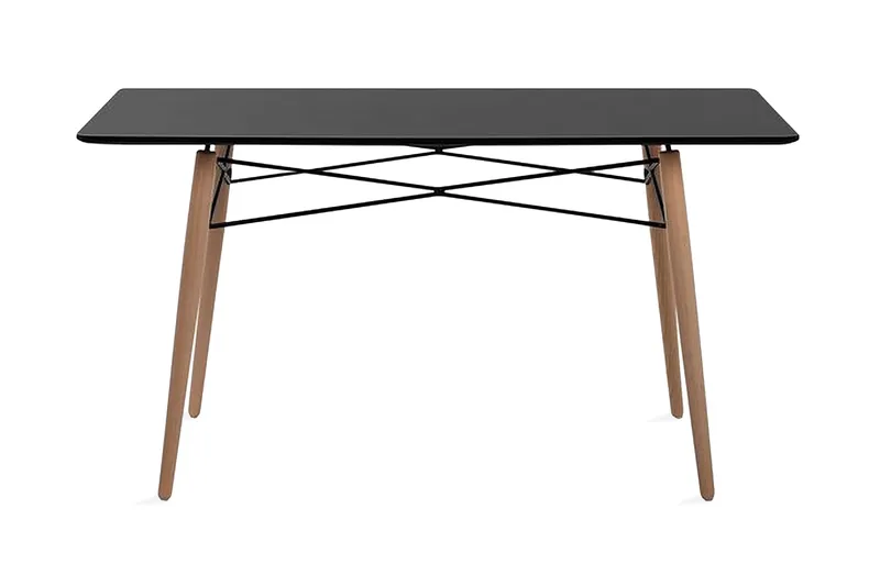 Ruokapöytä Brayshaw 140x80 cm, Musta