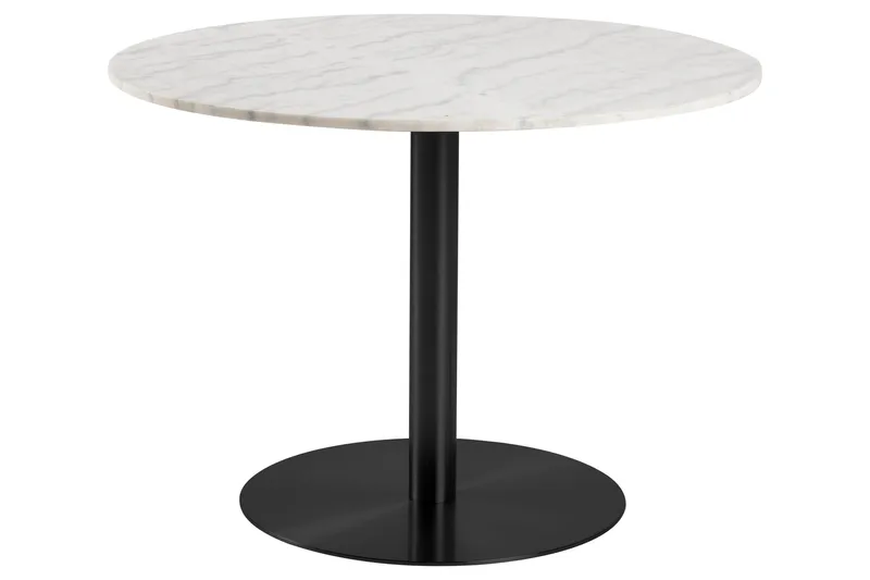 Ruokapöytä Brookmont 105 cm Pyöreä, Musta