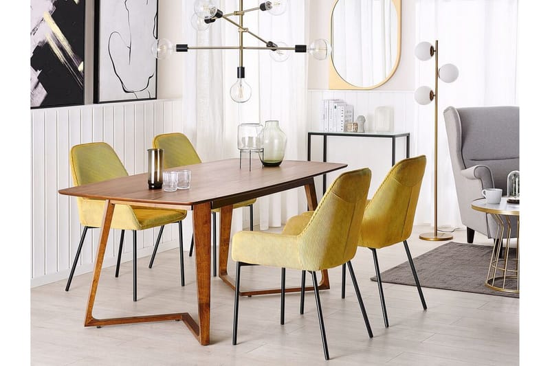 Ruokapöytä Bruray 180 cm - Tumma puu - Huonekalut - Pöytä & ruokailuryhmä - Ruokapöydät & keittiön pöydät