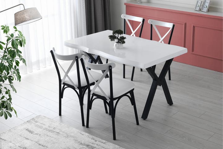 Ruokapöytä Cauha 140 cm - Valkoinen - Ruokapöydät & keittiön pöydät