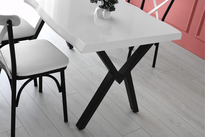 Ruokapöytä Cauha 140 cm - Valkoinen - Ruokapöydät & keittiön pöydät
