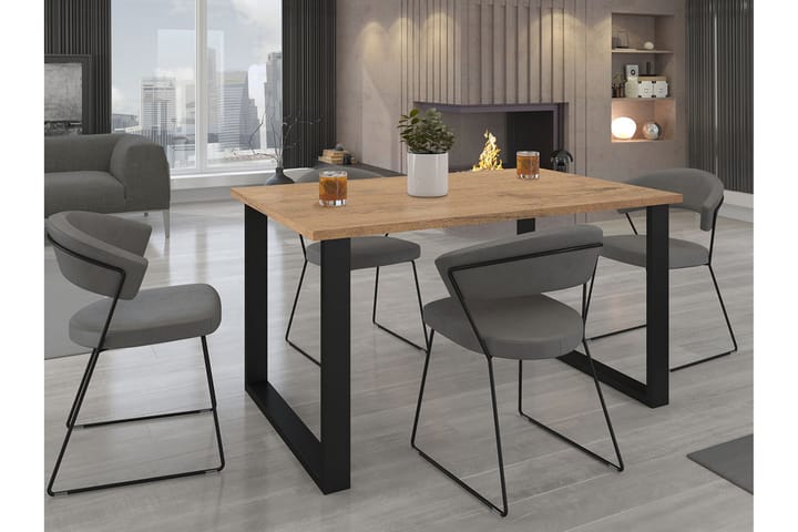 Ruokapöytä Ciapin 138 cm - Tummanruskea - Ruokapöydät & keittiön pöydät