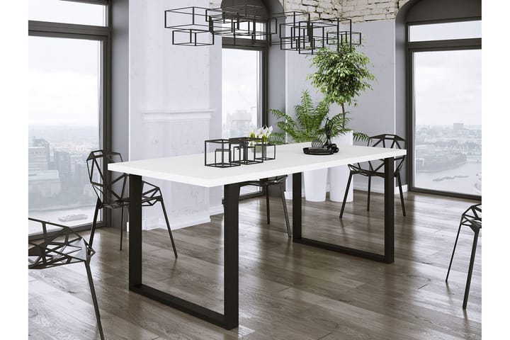 Ruokapöytä Ciapin 185 cm - Musta/Valkoinen - Ruokapöydät & keittiön pöydät