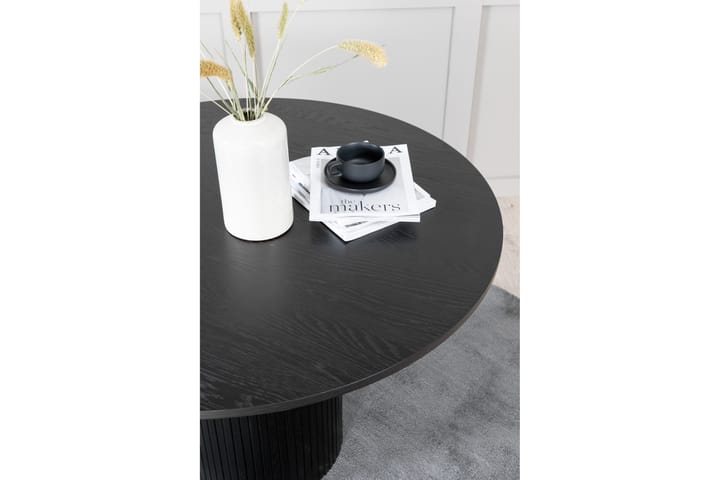 Ruokapöytä Cinaba 110 cm Pyöreä - Musta - Ruokapöydät & keittiön pöydät