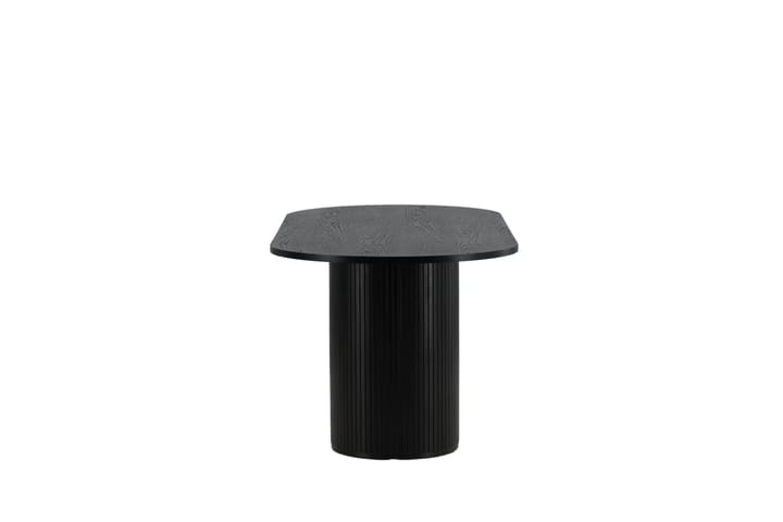 Ruokapöytä Cinaba 200 cm Soikea - Musta - Ruokapöydät & keittiön pöydät