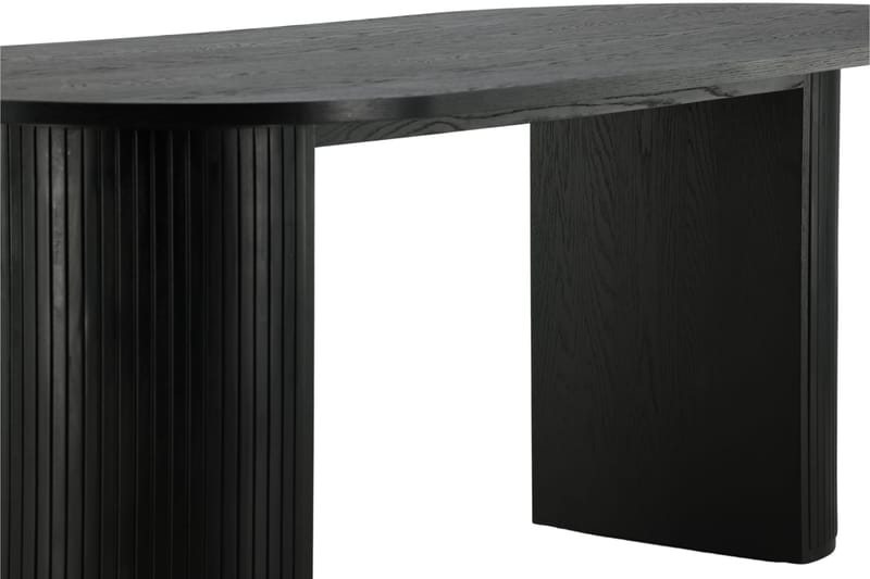 Ruokapöytä Cinaba 200 cm Soikea - Musta - Huonekalut - Pöytä & ruokailuryhmä - Ruokapöydät & keittiön pöydät