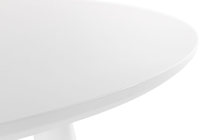 Ruokapöytä Comuna 106 cm Pyöreä - Valkoinen - Ruokapöydät & keittiön pöydät