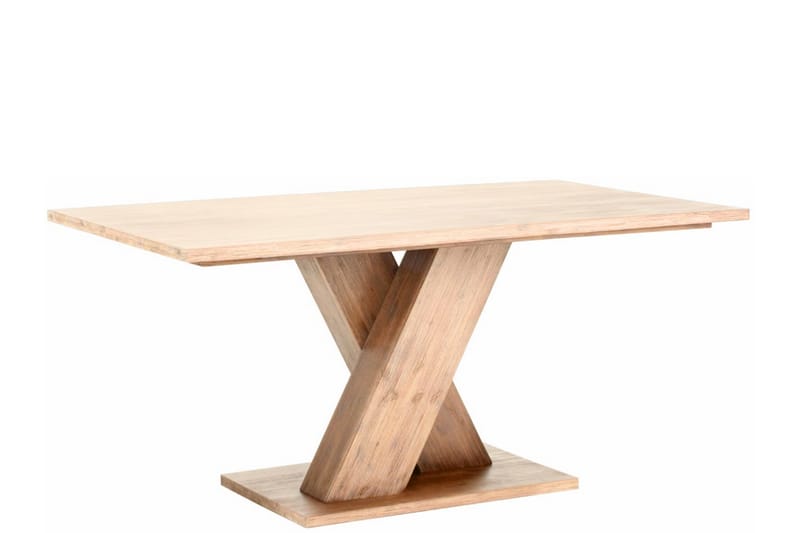 Ruokapöytä Cong 160 cm - Akaasia Beige - Huonekalut - Pöytä & ruokailuryhmä - Ruokapöydät & keittiön pöydät