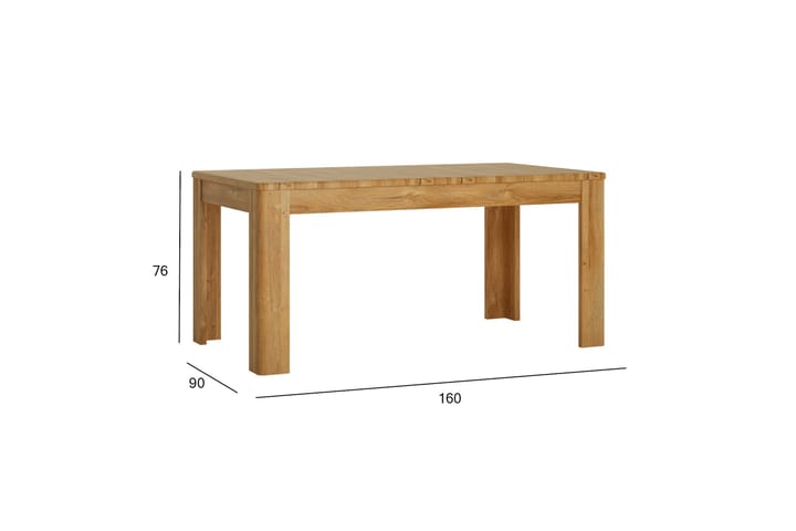Ruokapöytä Cortina jatkettava 160/200x90 cm - Ruokapöydät & keittiön pöydät