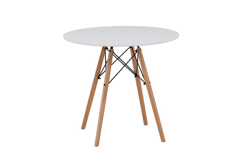 Ruokapöytä Danburi 60 cm Pyöreä - Valkoinen - Huonekalut - Pöytä & ruokailuryhmä - Ruokapöydät & keittiön pöydät