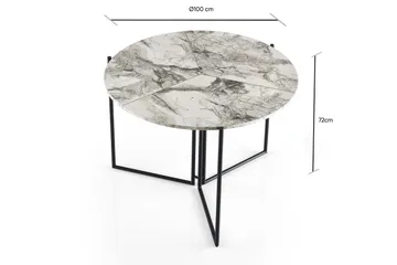 Ruokapöytä Dirk 100x72x100 cm - Vihreä - Huonekalut - Pöytä & ruokailuryhmä - Ruokapöydät & keittiön pöydät