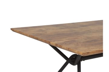 Ruokapöytä Einde 160 cm - Luonnonväri/Musta - Huonekalut - Pöytä & ruokailuryhmä - Ruokapöydät & keittiön pöydät