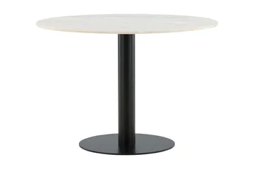 Ruokapöytä Estelle 106 cm Pyöreä Marmori - Huonekalut - Pöytä & ruokailuryhmä - Ruokapöydät & keittiön pöydät