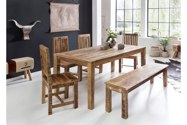 Ruokapöytä Faragalli - Luonnonväri - Ruokapöydät & keittiön pöydät