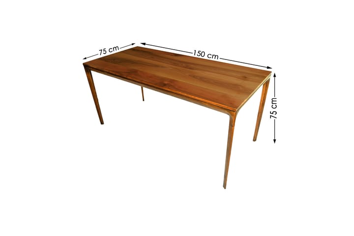 Ruokapöytä Fejita 150 cm - Pähkinä/Tummanruskea - Ruokapöydät & keittiön pöydät