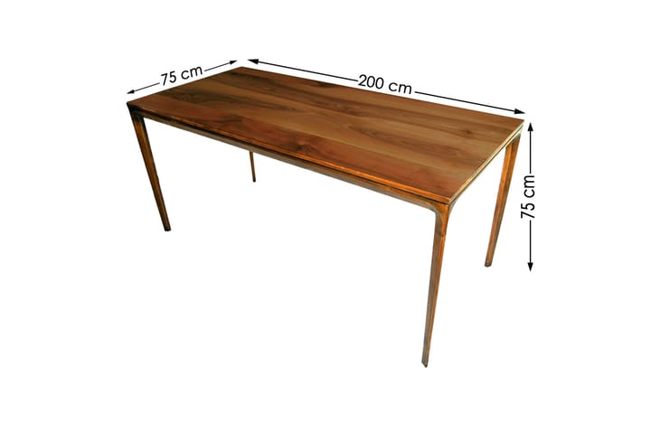 Ruokapöytä Fejita 200 cm - Pähkinä/Tummanruskea - Ruokapöydät & keittiön pöydät