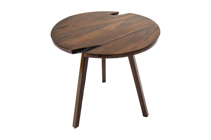 Ruokapöytä Galba Pyöreä 80 cm - Pähkinä/Tummanruskea - Ruokapöydät & keittiön pöydät