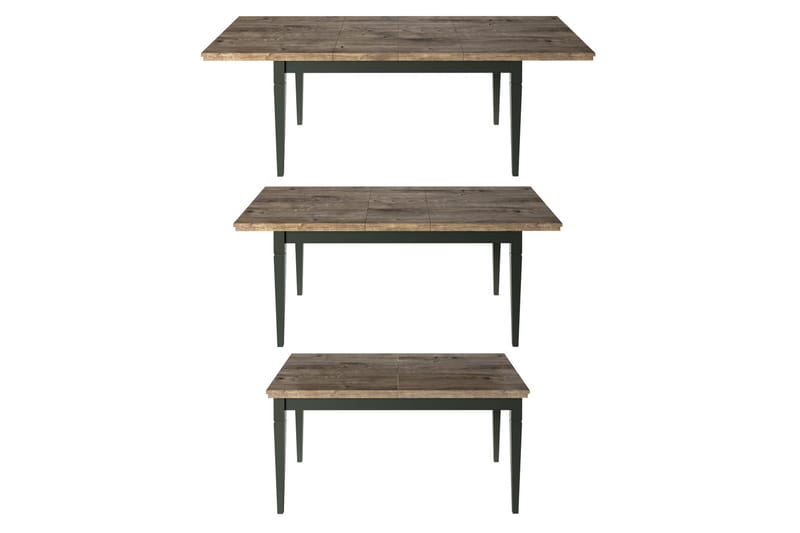 Ruokapöytä Getafez Jatkettava 160 cm - Khaki/Luonnonväri - Huonekalut - Pöytä & ruokailuryhmä - Ruokapöydät & keittiön pöydät